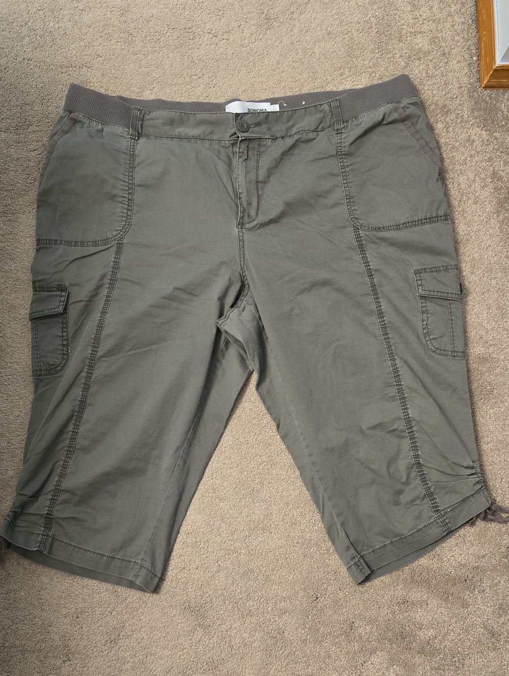 Sonoma Olive Cargo Bermuda Shorts